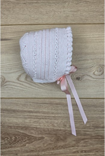 CAPOTA UNISEX HECHA A MANO DE ARTESANÍA CARMINA, ROSA. VERANO 26.