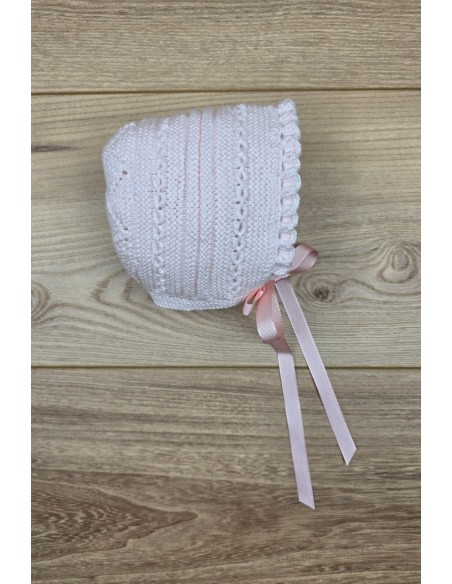 CAPOTA UNISEX HECHA A MANO DE ARTESANÍA CARMINA, ROSA. VERANO 26.