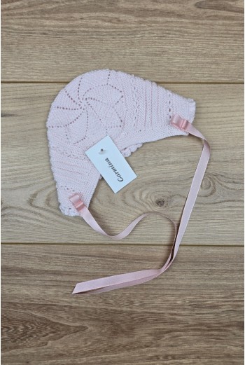 CAPOTA UNISEX HECHA A MANO DE ARTESANÍA CARMINA, ROSA. VERANO 26. 2