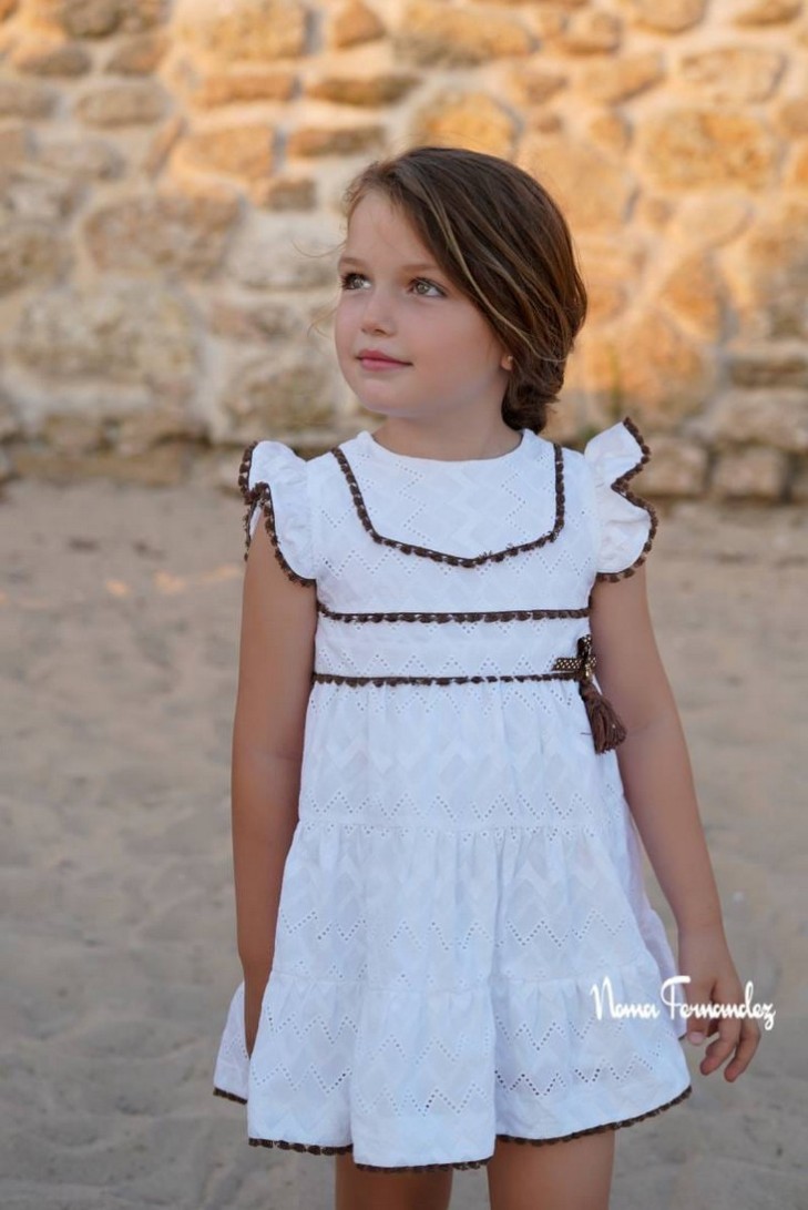 VESTIDO COLECCIÓN TILO DE NOMA FERNÁNDEZ, VICHY MARRÓN. VERANO 26.