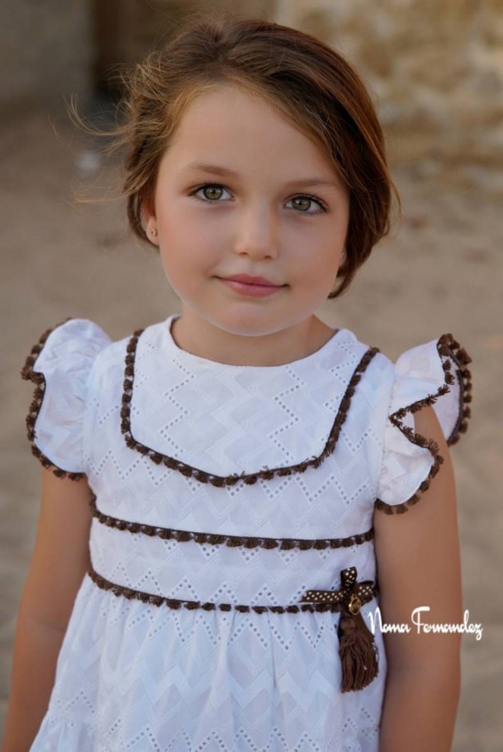VESTIDO COLECCIÓN TILO DE NOMA FERNÁNDEZ, VICHY MARRÓN. VERANO 26.