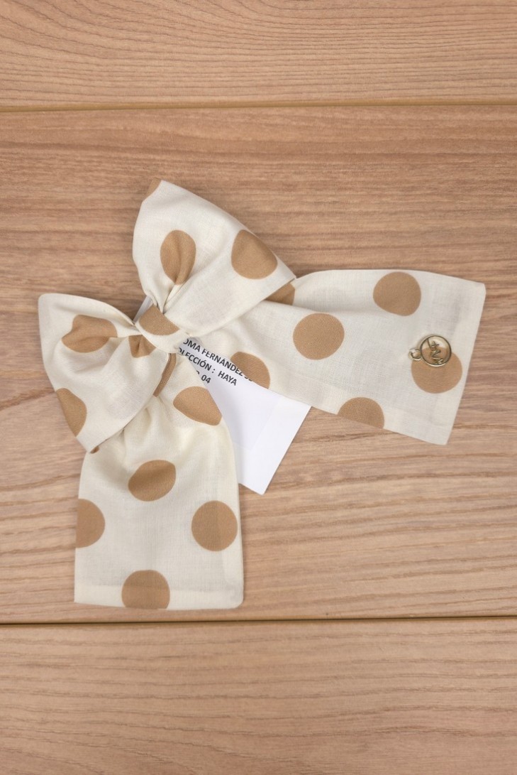 LAZO COLECCIÓN HAYA DE NOMA FERNÁNDEZ, TOPO CAMEL. VERANO 26.