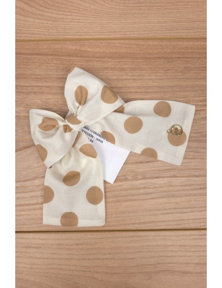 LAZO COLECCIÓN HAYA DE NOMA FERNÁNDEZ, TOPO CAMEL. VERANO 26.