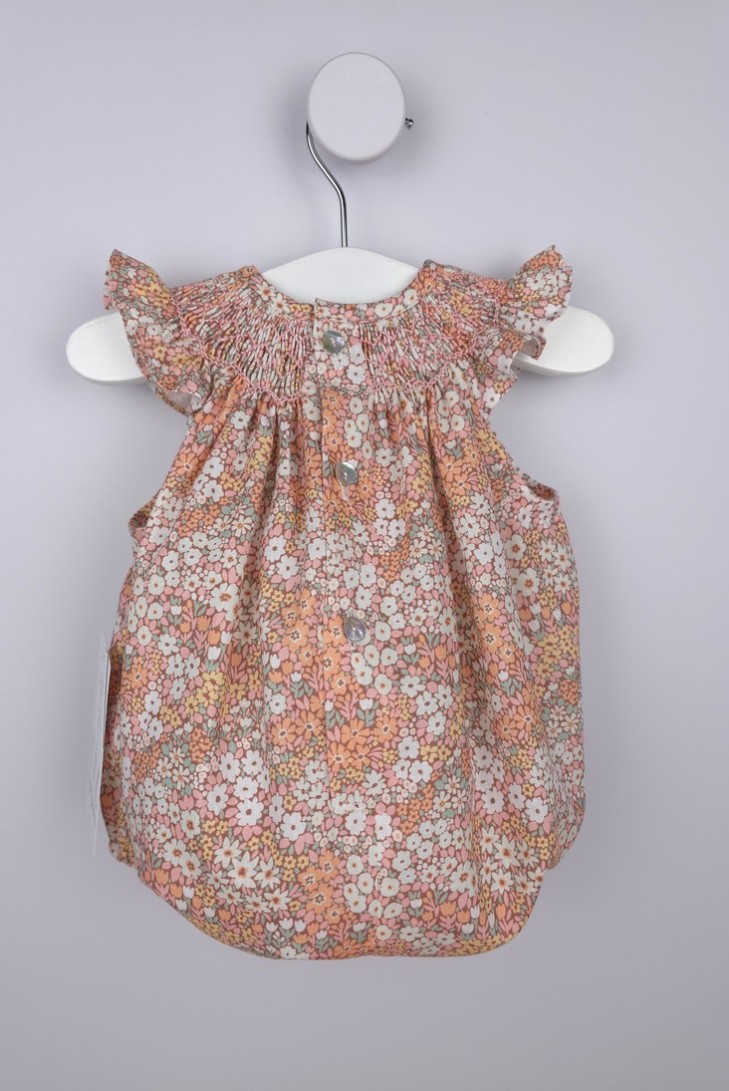 PELELE PUNTO SMOCK PIXIE DE TARTALETA, MULTICOLOR. VERANO 26.