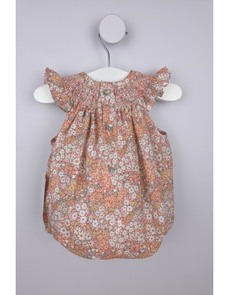 PELELE PUNTO SMOCK PIXIE DE TARTALETA, MULTICOLOR. VERANO 26.