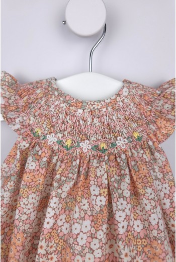 PELELE PUNTO SMOCK PIXIE DE TARTALETA, MULTICOLOR. VERANO 26. 2