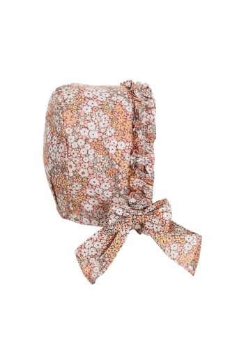CAPOTA ROSITA VOLANTE DE TARTALETA, MULTICOLOR. VERANO 26.