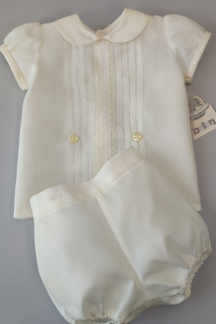 Conjunto niño Ceremonia seda natural. Modelo Lucía.