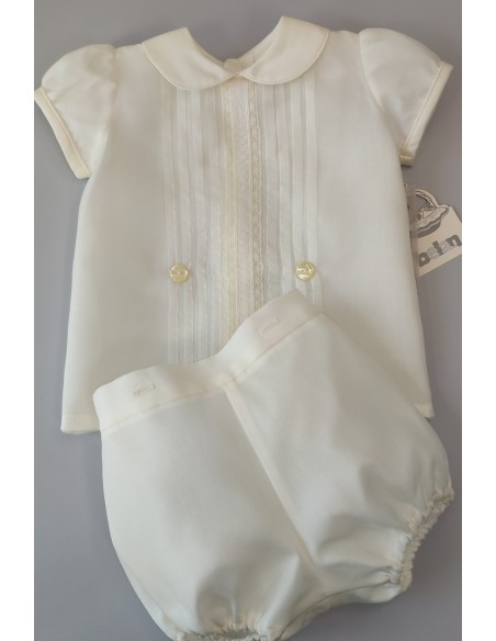 Conjunto niño Ceremonia seda natural. Modelo Lucía.