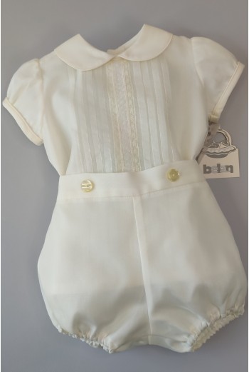 Conjunto niño Ceremonia seda natural. Modelo Lucía.
