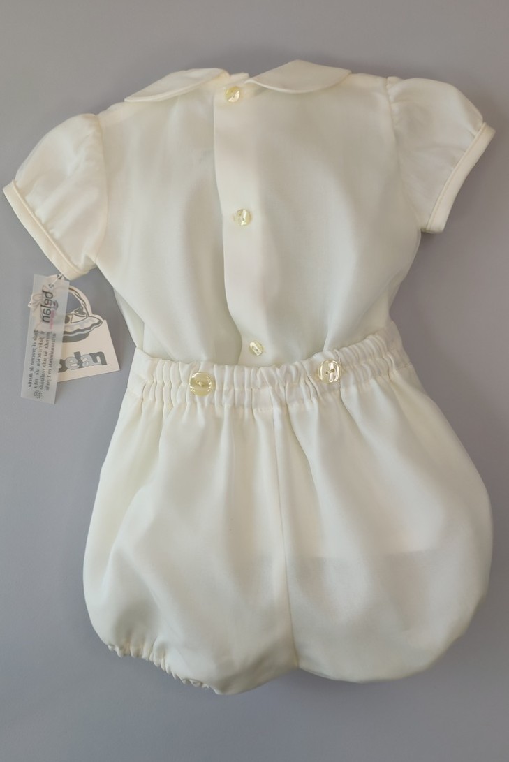 Conjunto niño Ceremonia seda natural. Modelo Lucía.