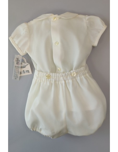 Conjunto niño Ceremonia seda natural. Modelo Lucía.