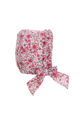 CAPOTA ROSITA VOLANTE DE TARTALETA, FUCSIA. VERANO 26.