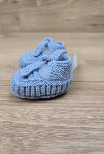 PATUCOS NUDO HECHOS A MANO DE ARTESANÍA CARMINA, AZUL INGLÉS. INVIERNO 26. 2