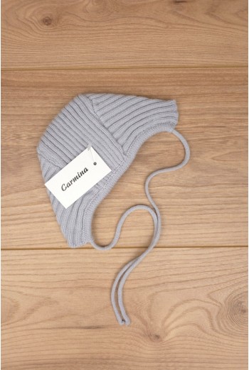 CAPOTA CANALÉ DE ARTESANÍA CARMINA, GRIS. INVIERNO 26. 2