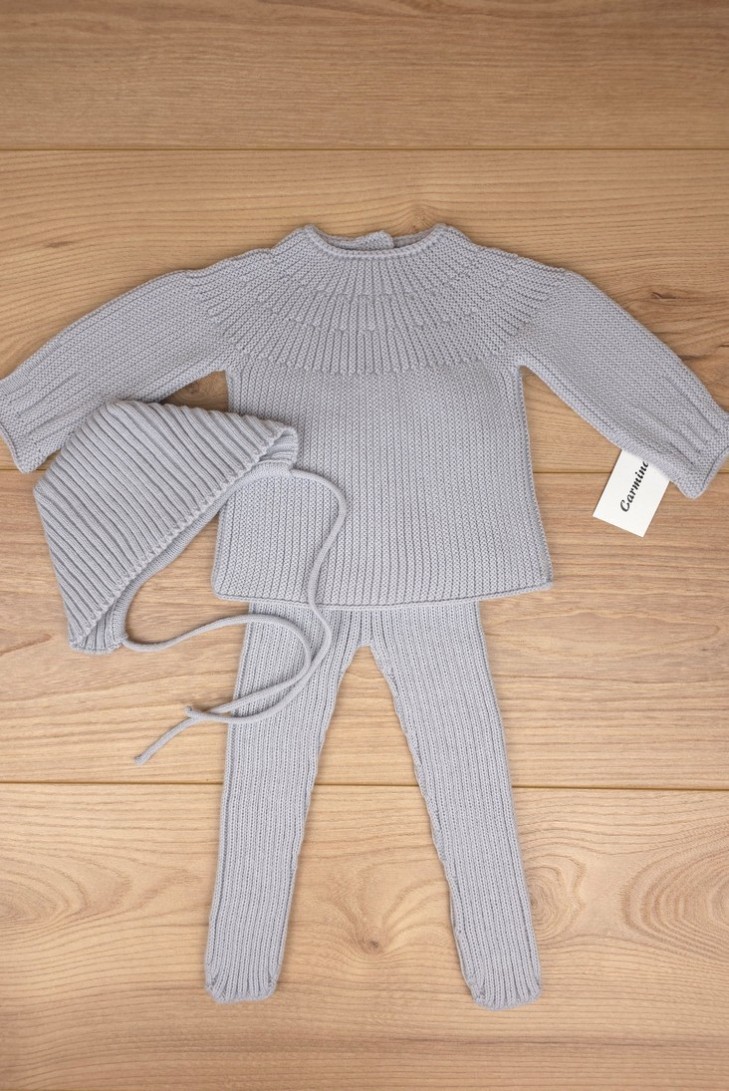 JERSEY DE ARTESANÍA CARMINA, GRIS. INVIERNO 26.