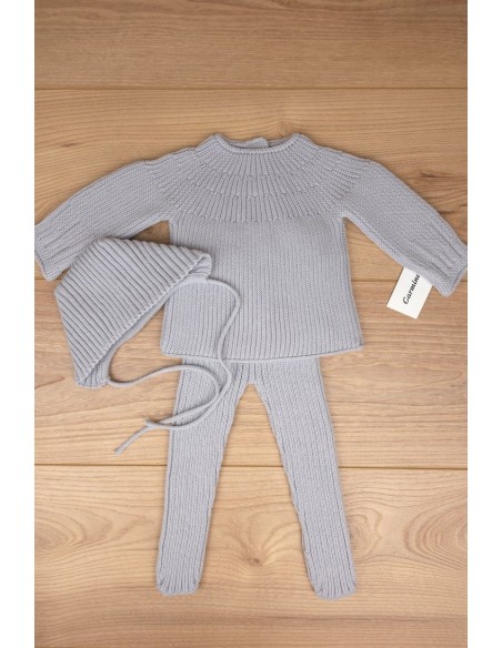 JERSEY DE ARTESANÍA CARMINA, GRIS. INVIERNO 26.
