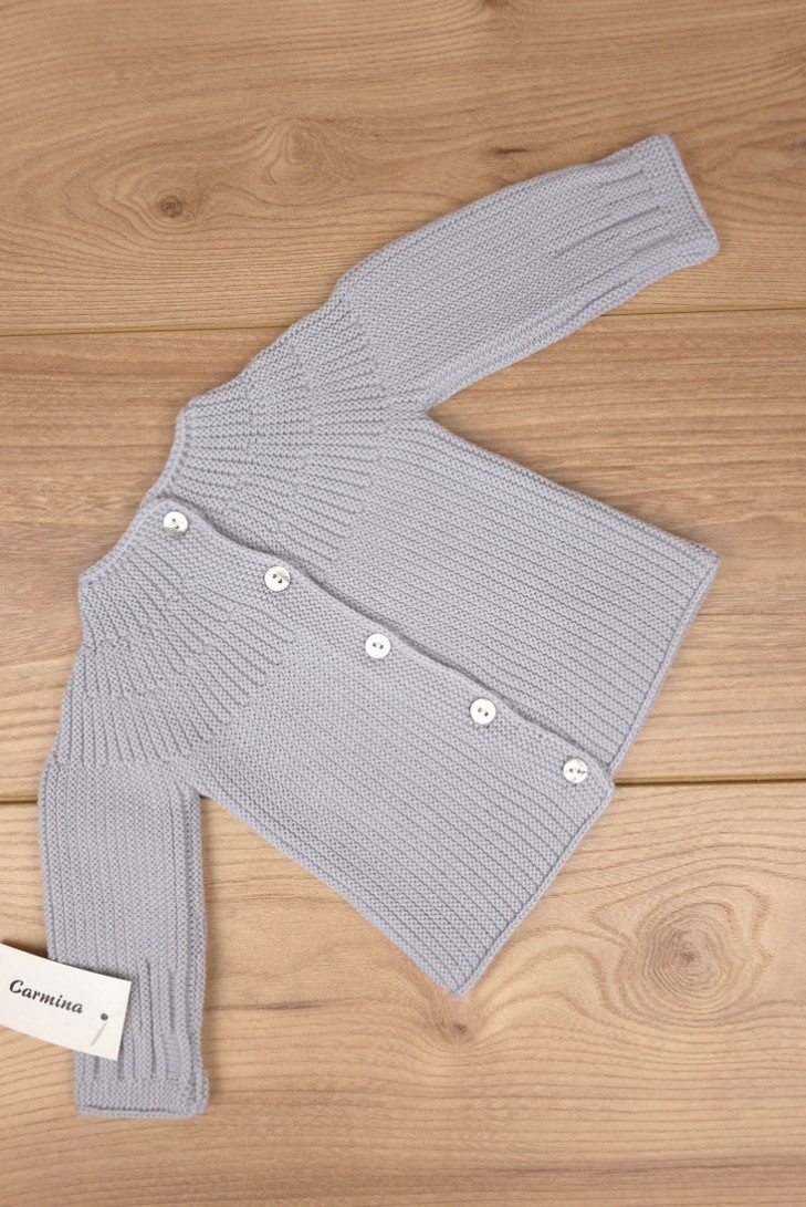 JERSEY DE ARTESANÍA CARMINA, GRIS. INVIERNO 26.