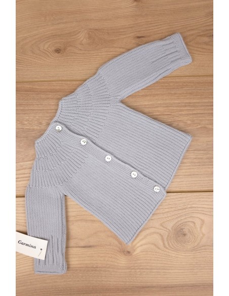 JERSEY DE ARTESANÍA CARMINA, GRIS. INVIERNO 26.
