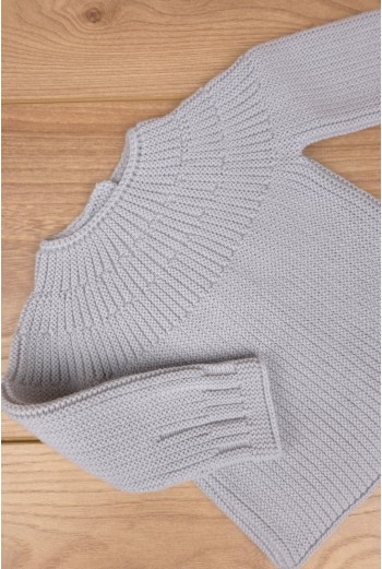 JERSEY DE ARTESANÍA CARMINA, GRIS. INVIERNO 26. 2