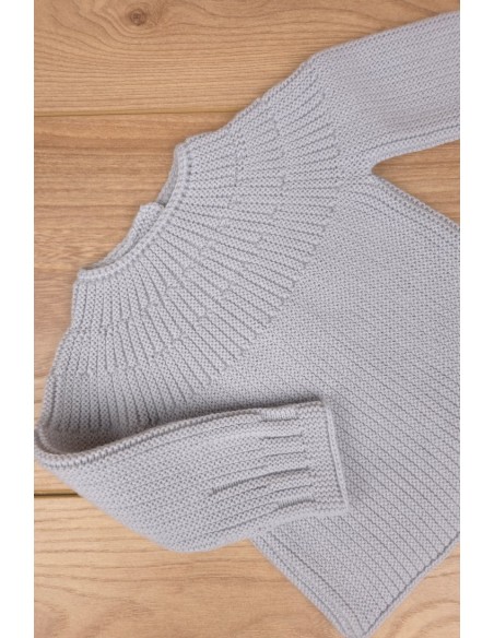 JERSEY DE ARTESANÍA CARMINA, GRIS. INVIERNO 26.