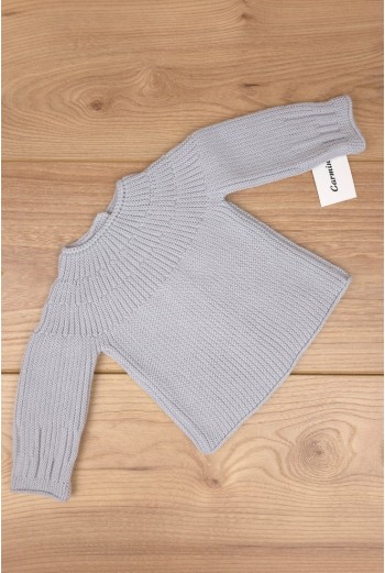 JERSEY DE ARTESANÍA CARMINA, GRIS. INVIERNO 26.