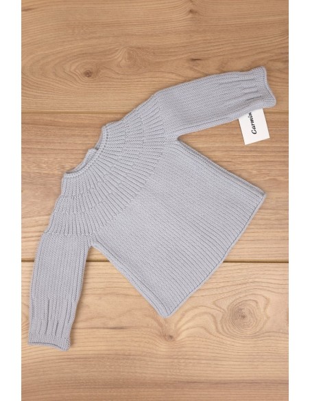 JERSEY DE ARTESANÍA CARMINA, GRIS. INVIERNO 26.