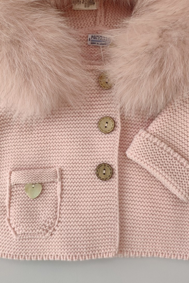 TRENKA LUXURY UNISEX PELO NATURAL DE PANGASA BABY, ROSA EMPOLVADO. INVIERNO 26.