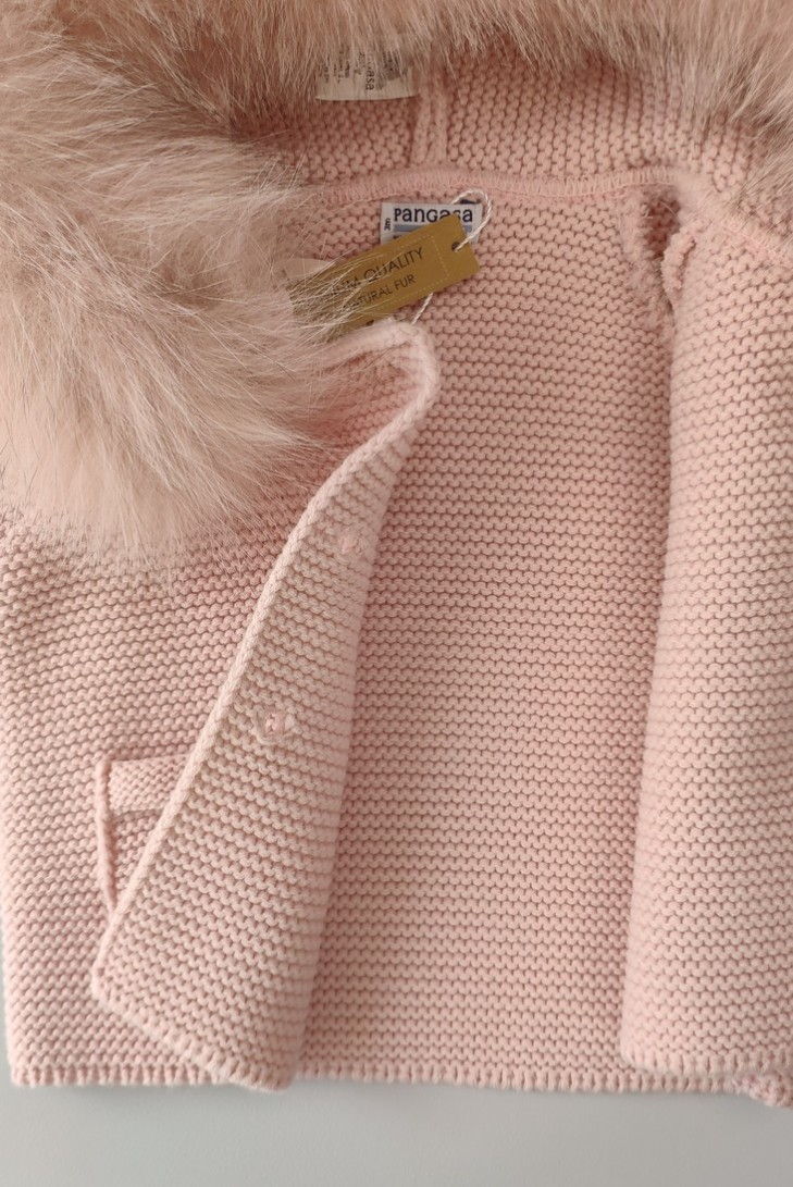 TRENKA LUXURY UNISEX PELO NATURAL DE PANGASA BABY, ROSA EMPOLVADO. INVIERNO 26.