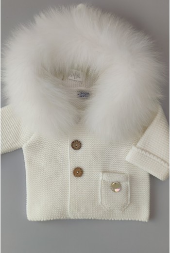 TRENKA LUXURY UNISEX PELO NATURAL DE PANGASA BABY, MARFIL. INVIERNO 26.