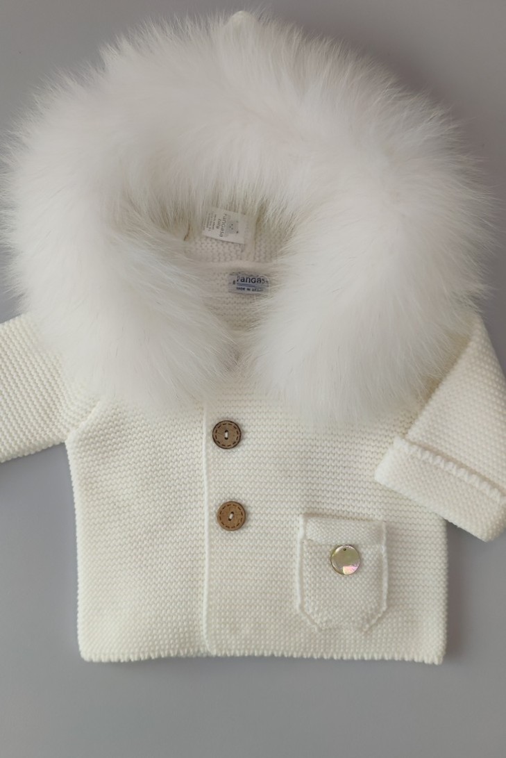 TRENKA LUXURY UNISEX PELO NATURAL DE PANGASA BABY, MARFIL. INVIERNO 26.