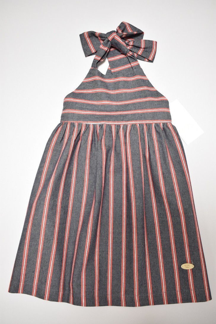 VESTIDO NIÑA ANUDADO AL CUELLO COLECCIÓN SKULL DE EVE CHILDREN