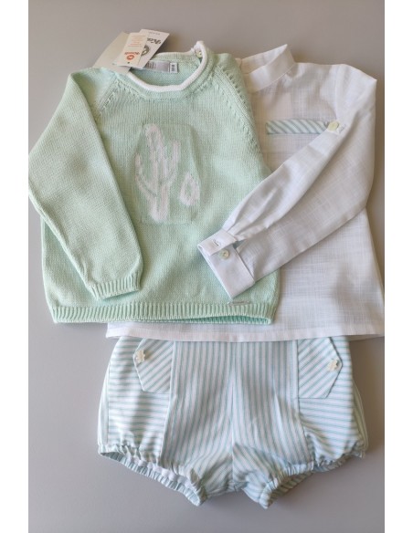 CONJUNTO BEBÉ NIÑO BOMBACHO Y BLUSA CIES DE KAULI