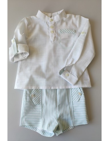 CONJUNTO NIÑO CAMISA Y PANTALÓN RECTO CIES DE KAULI