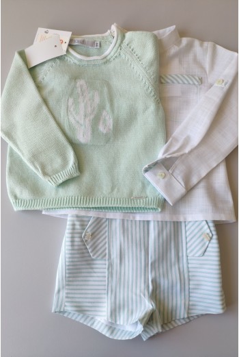 CONJUNTO NIÑO CAMISA Y PANTALÓN RECTO CIES DE KAULI 2