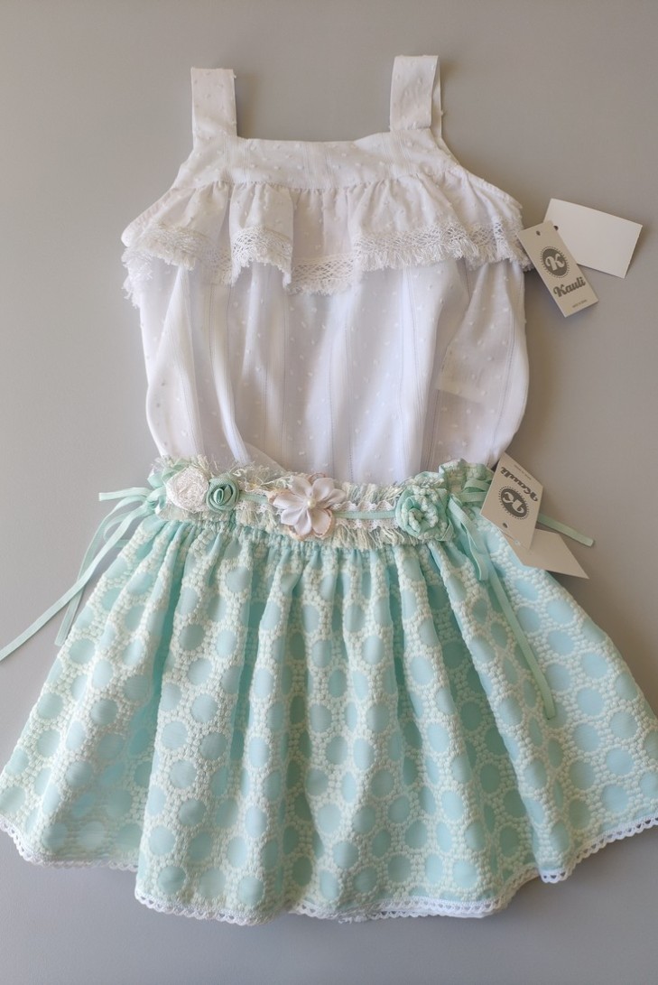 CONJUNTO NIÑA BLUSÓN Y FALDA COLECCIÓN CIES DE KAULI