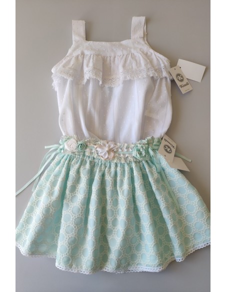 CONJUNTO NIÑA BLUSÓN Y FALDA COLECCIÓN CIES DE KAULI