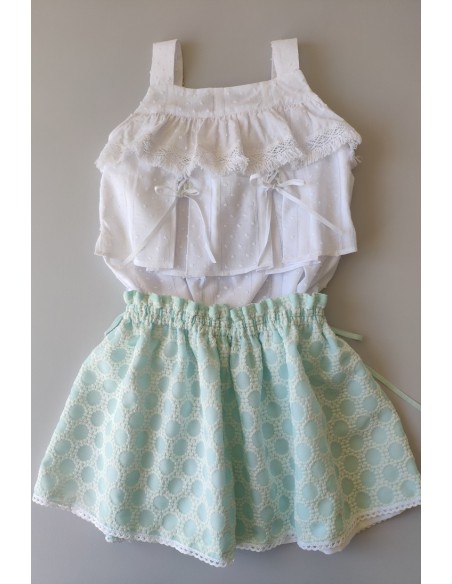 CONJUNTO NIÑA BLUSÓN Y FALDA COLECCIÓN CIES DE KAULI