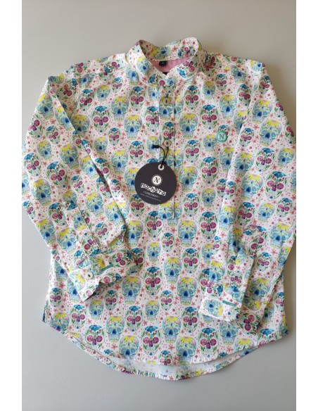 CAMISA NIÑO CALAVERAS DE NACHETE.