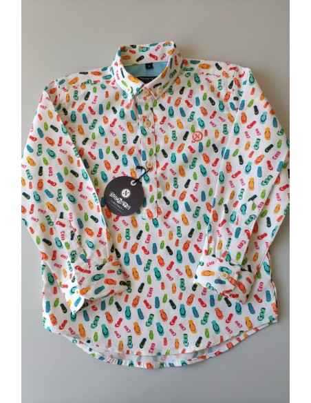 CAMISA NIÑO CHANCLAS DE NACHETE.