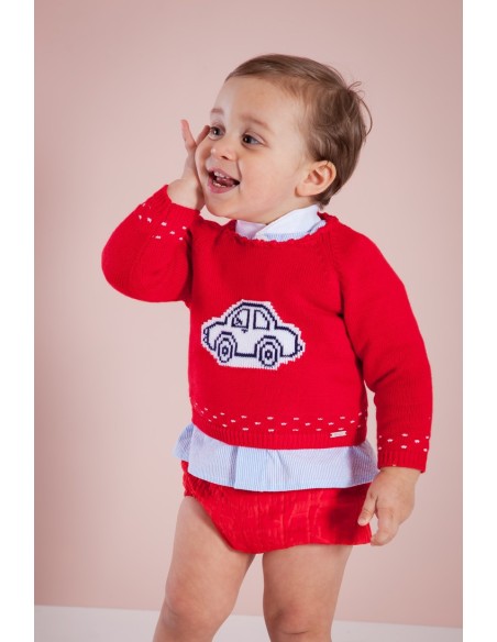 CONJUNTO BEBÉ NIÑO BLUSA Y PANTALÓN BOMBACHO ISLA DE KAULI