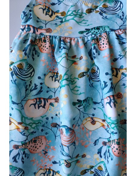 VESTIDO NIÑA BAÑO PECES DE MARTÍN ARANDA.