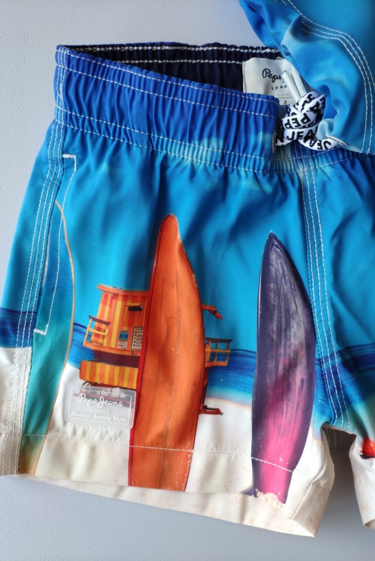 BAÑADOR NIÑO ESTAMPADO TABLAS DE PEPE JEANS.