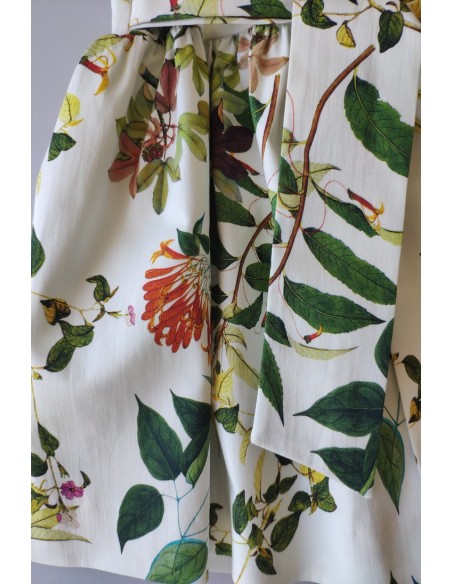 VESTIDO NIÑA SIN MANGAS ESTAMPADO BOTÁNICO DE VILLALOBOS.