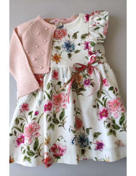 CHAQUETA  DE PUNTO TORERA ROSA DE VILLALOBOS.