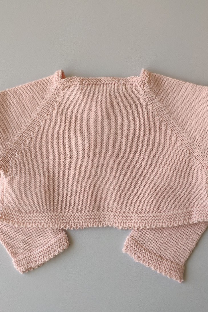 CHAQUETA  DE PUNTO TORERA ROSA DE VILLALOBOS.