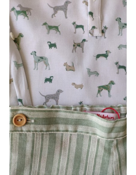 CONJUNTO NIÑO ESTAMPADO PERRITOS DE VILLALOBOS.