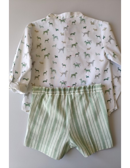 CONJUNTO NIÑO ESTAMPADO PERRITOS DE VILLALOBOS.