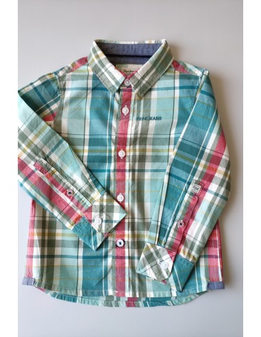 CAMISA NIÑO CUADROS DE PEPE JEANS.