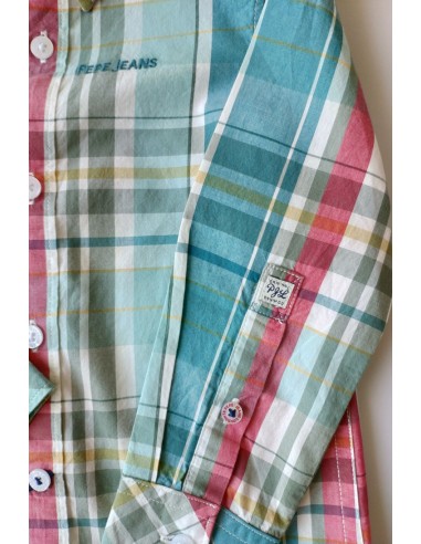 CAMISA NIÑO CUADROS DE PEPE JEANS.